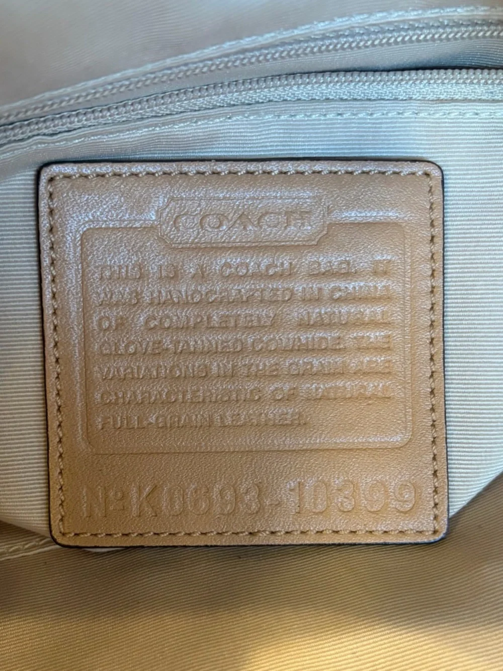 Vintage COACH Saddle Brown Chelsea Laced Shoulder Bag 10399